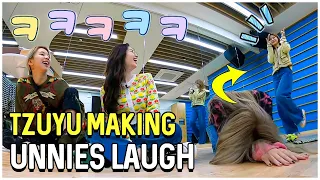 Twice Tzuyu Making Her Unnies Laugh