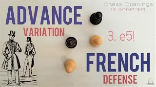 Advance Variation of the French Defense (C02) ⎸Chess Openings