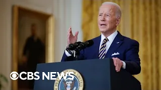 Biden discusses achievements, challenges during press conference marking one year in office