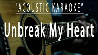 Unbreak my heart - Acoustic karaoke (Toni Braxton)