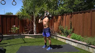 Dumbbell Hang Clean and Split Jerk