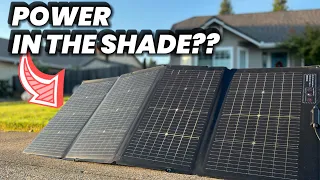 ECOFLOW 220 Watt Bifacial Solar panel. Power in the shade??