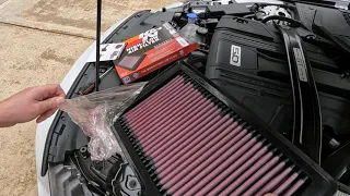 2022 Mustang GT - K&N Air filter install and intake mod