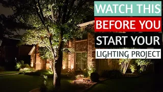 Watch this BEFORE starting your landscape lighting project | OUTDOOR LANDSCAPE LIGHTING