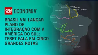 Brasil vai lançar plano de integração com a América do Sul; Tebet fala em 5 rotas | BASTIDORES CNN