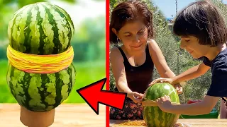 TIRE WITH WATERMELON EXPLODE (ENJOYABLE EXPERIMENT)