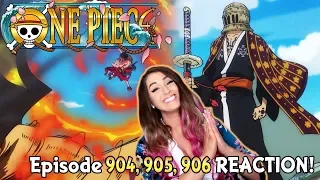 LUFFY'S RED HAWK & LAW'S BASKET COSPLAY! One Piece Episode 904, 905, 906 REACTION!