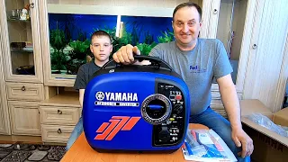 Подарок от Сына: Генератор бензиновый Yamaha EF 2000is!!! Теперь Заживем...!!!