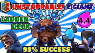 *NEW* UNSTOPPABLE Electro Giant Ladder Deck in Clash Royale!!
