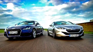 Audi TT vs Peugeot RCZ - Fifth Gear