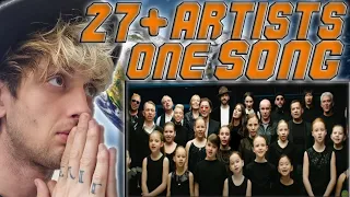 27+ ARTISTS, ONE SONG!!! First Time Hearing/Reacting - LIVE/ЖИТЬ