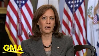 VP Kamala Harris hails President Biden's plans for American families l GMA