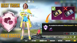 How To Complete ( Widely Connected ) Achievement So Easy | Best Trick Get Free Premium Crates |PUBGM