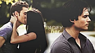 stefan/elena/damon[pacify her]