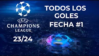 FECHA #1 CHAMPIONS LEAGUE 2023/24: RESUMEN DE TODOS LOS GOLES #CHAMPIONSLEAGUE