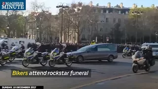 Bikers attend rockstar funeral