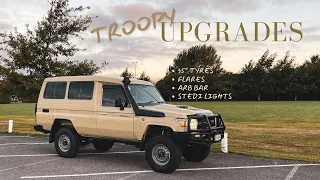 The Troopy Gets Upgrades! | 35" Tyres | ARB Bar | Stedi Lights