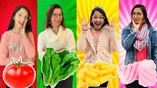 QUEM COME MAIS COMIDA COLORIDA ? | Luluca