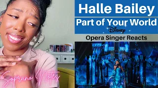 Opera Singer Reacts to Halle Bailey Part of Your World | Disneyland | MASTERCLASS |