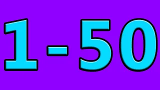 Simple Learning to Count to 50 Counting 1 to 50 Numbers for Kids Toddlers Preschool Kindergarten