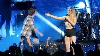 Ellie Goulding Fan backflips on Stage - I Need Your Love Atlanta, GA