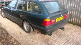 BMW e34 525 tds cold start straight pipe