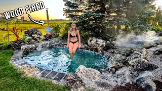 Making a MOUNTAIN HOT SPRING in my Backyard