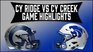 Cypress Ridge vs Cypress Creek - 2019 Week 7 Football Highlights