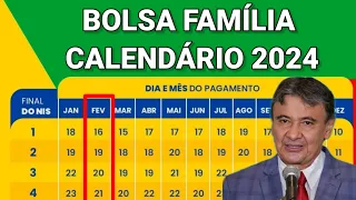 CALENDÁRIO COMPLETO BOLSA FAMÍLIA 2024! PUBLICADO CALENDÁRIO DE FEVEREIRO DE 2024 BOLSA FAMÍLIA