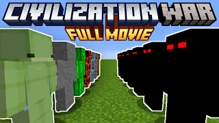 Minecraft but I join a CIVILIZATION WAR [FULL STORY]