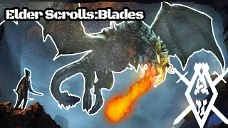 FIGHTING MY FIRST DRAGON[Elder Scrolls Blades]