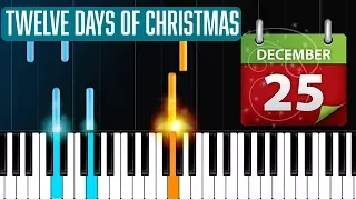 "12 Days Of Christmas" Piano Tutorial - Chords - How To Play - Cover