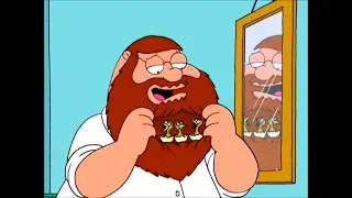 Family Guy- Peter nests Birds in his Beard