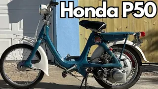 Super Cub gets a Sister! 1968 Honda P50 4-Stroke Moped