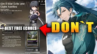 [Wuthering Waves] DON`T PICK WRONG 5⭐ ECHO!!! Top 2 Best FREE Echo to Summon NOW!!
