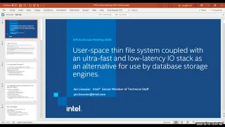 Tech talk: User-Space Thin File System Coupled with an Ultra-Fast and Low-Latency IO Stack as an...