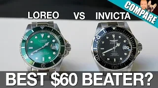 What is the best $60 "beater" watch? Loreo vs Invicta Pro Diver Comparison