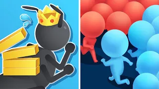 Tiny Run Vs Count Master 3d ⚫️⚡️⚫️Big Max Levels Walkthrough Android iOS Gameplay AE43