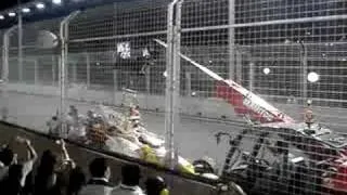 Aftermath of Nelson Piquet crashed in Singapore GP 2008