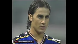 Parma vs.  Bologna  26/1/2002. Fabio Cannavaro