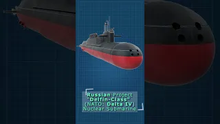Russian Delfin Class (NATO: Delta IV) Nuclear Submarine #shorts