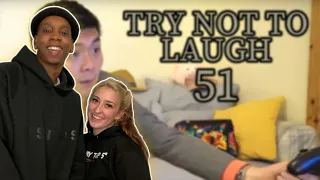 Try not to laugh CHALLENGE 51 - by AdikTheOne REACTION | SHE LOST FAST!!! 😂💀