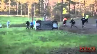 Отборные аварии на раллийных гонках WRC #2  Rally crashes WRC