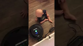 Roomba Scares Baby