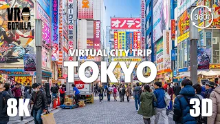 Tokyo, Japan Guided Tour in 360 VR - Virtual City Trip -  8K 360 3D