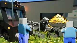 COPS and ROBBERS BANK HEIST! - Brick Rigs Multiplayer Gameplay - Lego Police Chases!