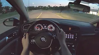 2020 Volkswagen Golf 6MT - POV Night Drive (Binaural Audio)