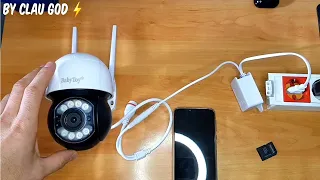 Step-by-step connection and configuration of the rotating Wi-fi IP surveillance camera