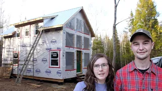 Installing our Off Grid Cabin Windows!