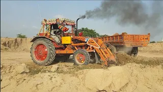 Tractor With Loading Trolley | Tractor Trolley | TRACTOR AT WORK